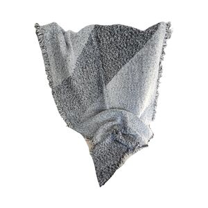NWT Cozy Gray/Black Textured Scarf/Wrap